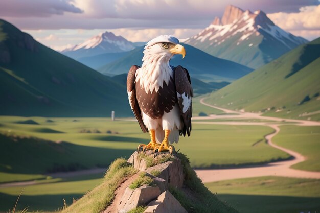 Sky overlord eagle sharp claws hard beak wild animal protection hd photo wallpaper background