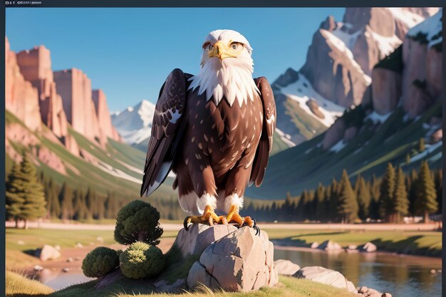 Sky overlord eagle sharp claws hard beak wild animal protection hd photo wallpaper background