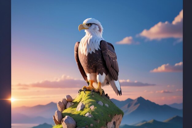 Sky overlord eagle sharp claws hard beak wild animal protection hd photo wallpaper background