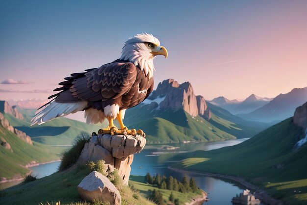 Sky overlord eagle sharp claws hard beak wild animal protection hd photo wallpaper background