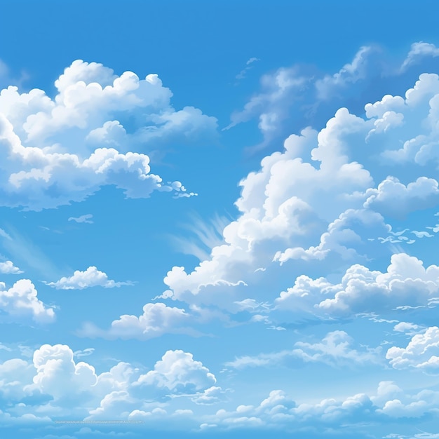 Sky Serenity Realistic Blue Sky Background