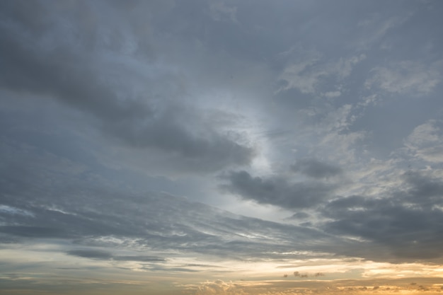 空の撮影と美しい雲