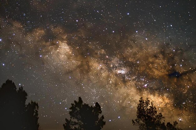 sky showing the Milky Way galaxy