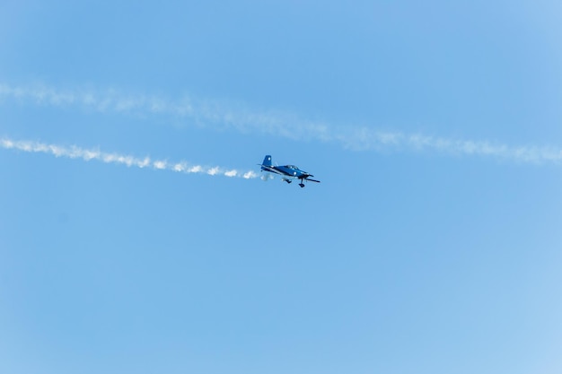 Sky squadron performing in Copacabana in Rio de Janeiro Brazil