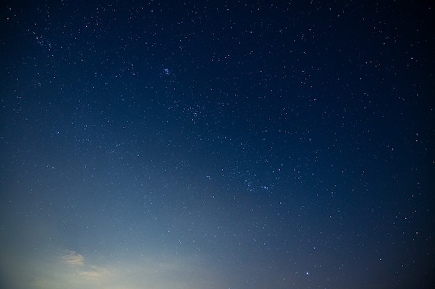 Photo sky and stars, clouds, light of the moon during the night