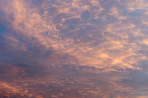 空の夕日