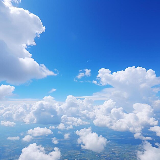 雲と空がある空