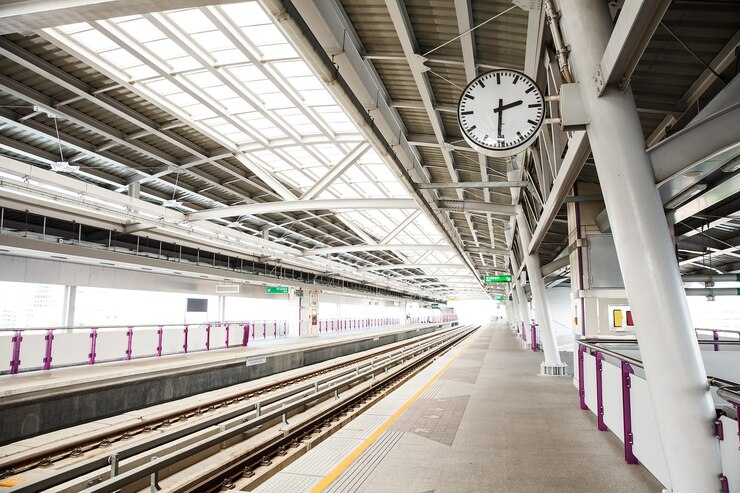 Sky-treinstation in Bangkok Thailand