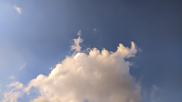 sky view with white clouds