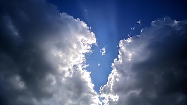 sky with amazing clouds in indonesia