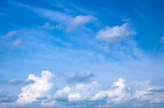 Sky with clouds and sun