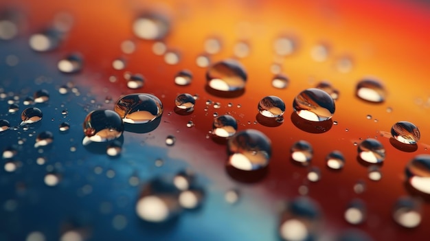 Sky with clouds water droplets