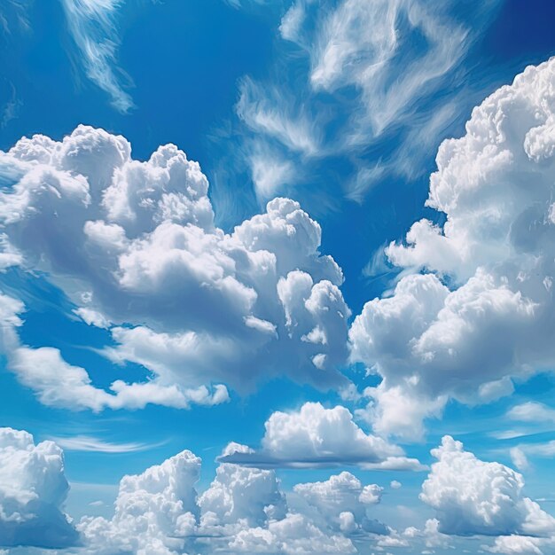 Photo a sky with clouds and the word cloud in the middle