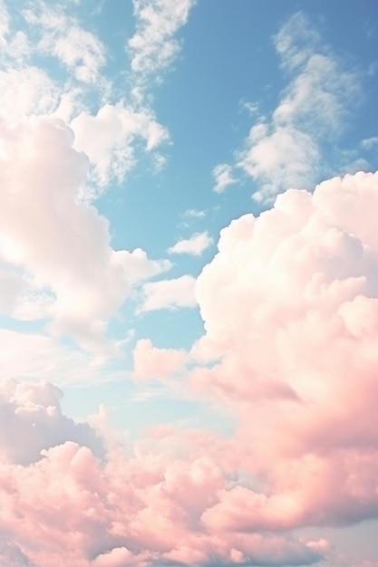 небо с облаками и словами небо