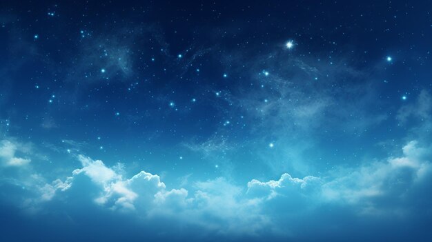 Sky with Galaxy Background