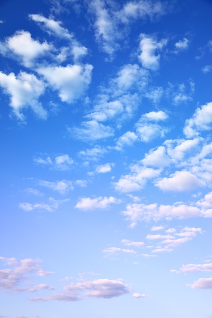 Небо с легкими кучевыми облаками, может использоваться в качестве фона