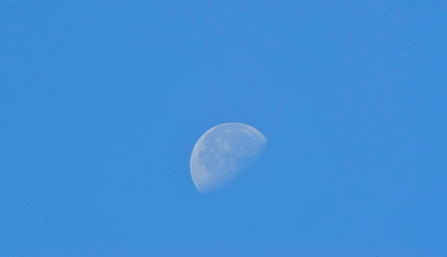 背景の空と月