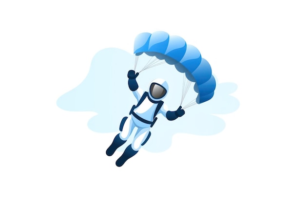 Skydiving icon on white background ar 32 v 52 Job ID f5de7c31ac0c409e81a625b7e348b70a