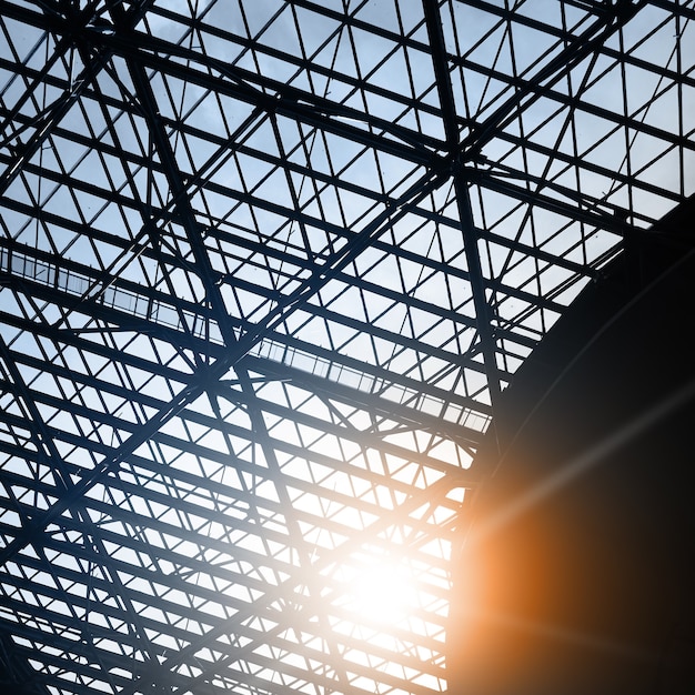 Skylight window -  industrial architectural background