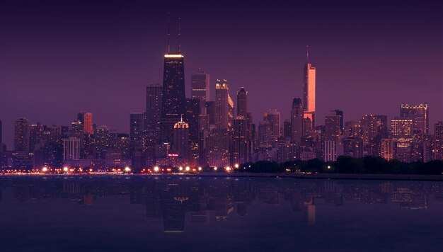 Photo skyline chicago