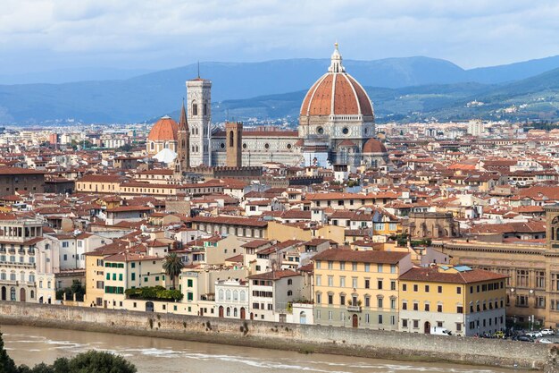 Skyline of Florence city with Cathedral