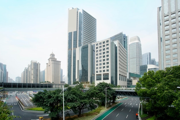 Skyline of modern urban architecture landscape