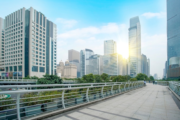 Skyline of modern urban architecture landscape