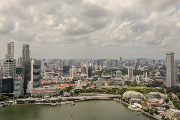 Фото Горизонт сингапура у залива