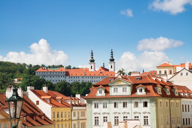 Skyline of Prague Strahov monastery, Prague, Czech Republic