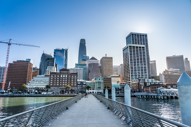 Skyline of San Francisco from the Pier of the bay