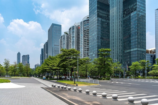 Skyline of urban architectural landscape in Guangzhou