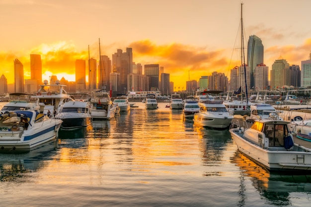 Skyline of Urban Architectural Landscape in Qingdao