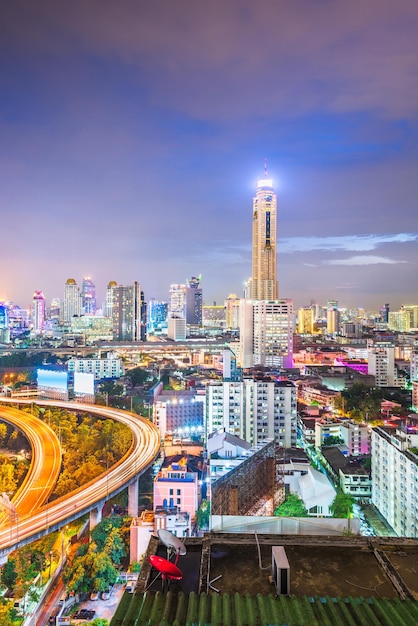 Skyline van Bangkok Thailand