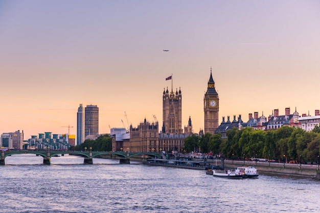 Foto skyline van de stad londen