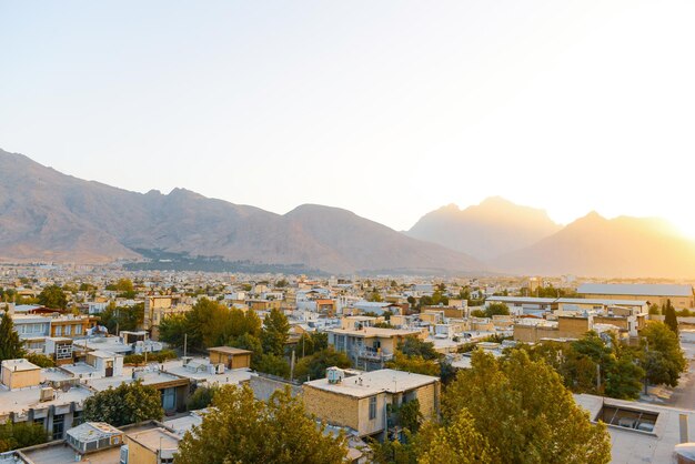 Skyline view of Kermanshah Iran