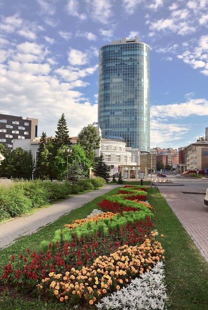 Skyscraper in the center of Novosibirsk