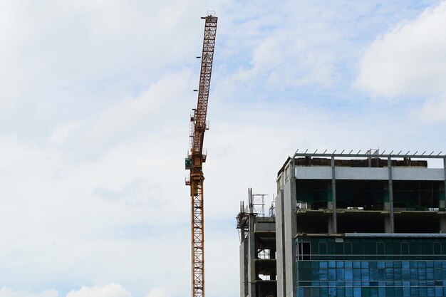 Skyscraper construction site