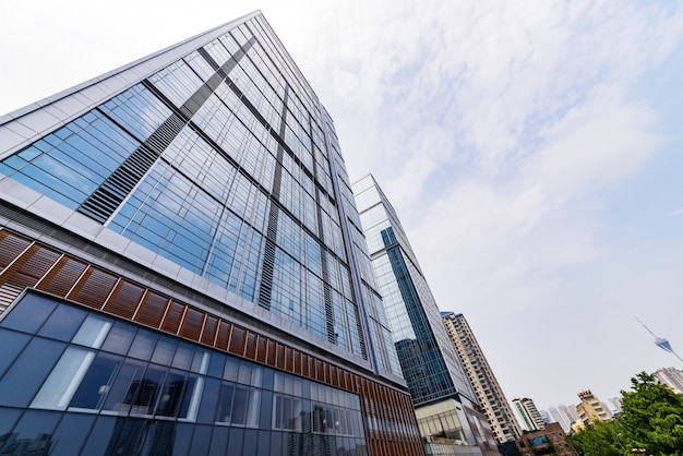 Skyscraper glass windows