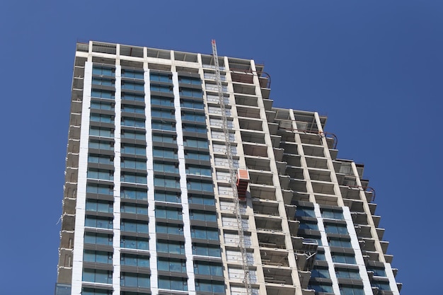 A skyscraper is being built in Istanbul