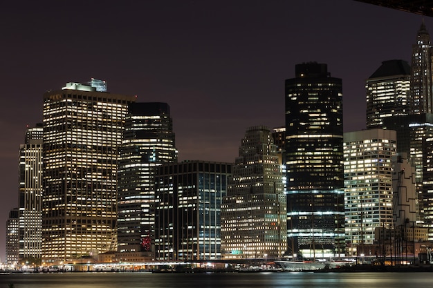 Skyscrapers by night