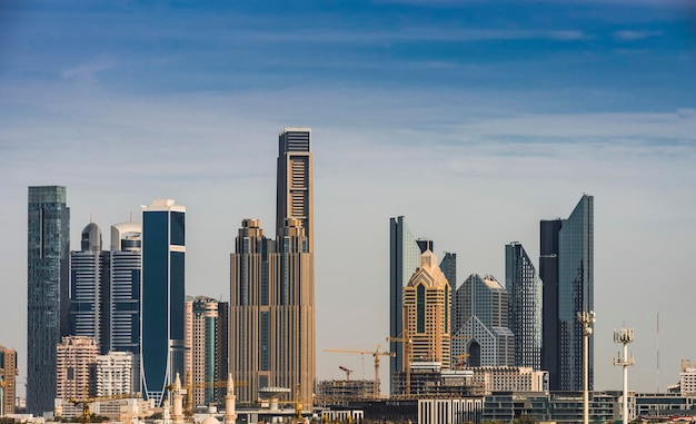 Skyscrapers in city against sky