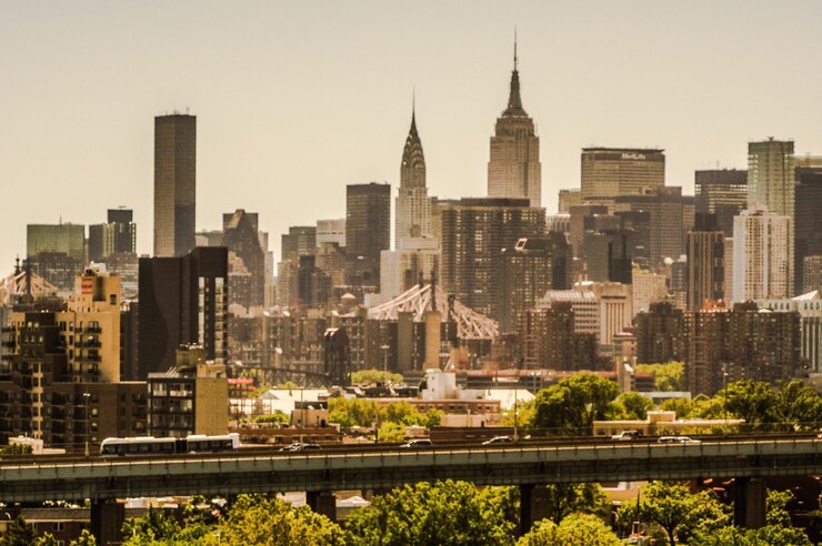 Photo skyscrapers in city