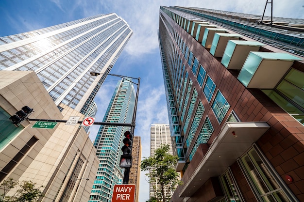 Skyscrapers in downtown Chicago