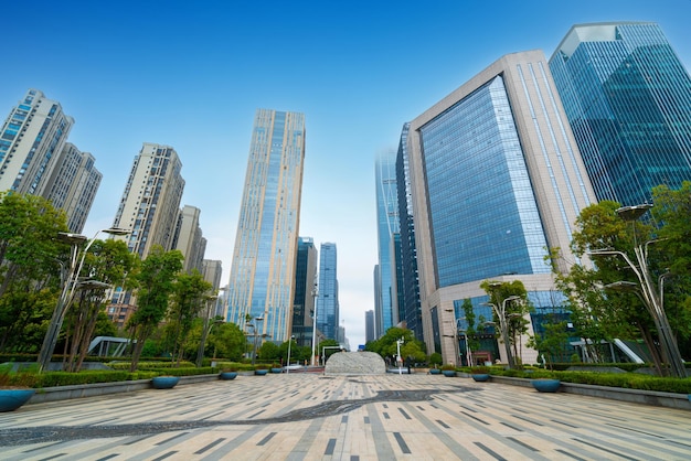 Photo skyscrapers in a finance district