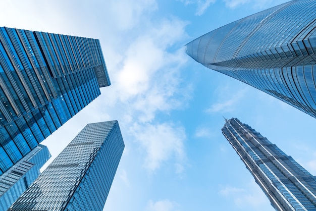 The skyscrapers of the financial center , shanghai, China