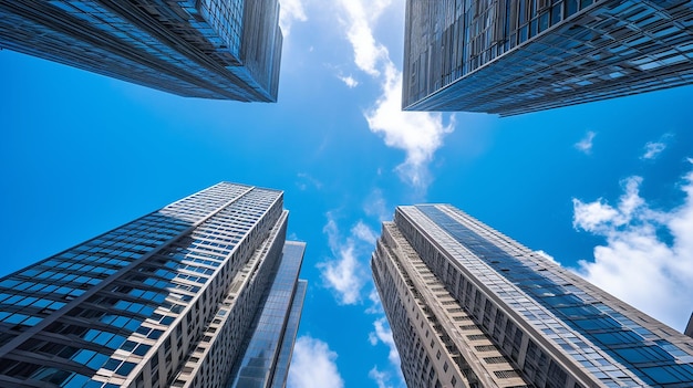 skyscrapers in the financial district of financial district.