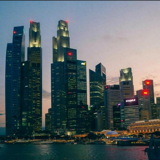 싱가포르 의 금융 구역 에 있는 초고층 건물 들