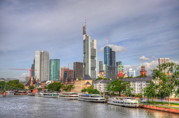 Skyscrapers in Frankurt Hessen Germany