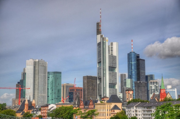 Skyscrapers in Frankurt Hessen Germany