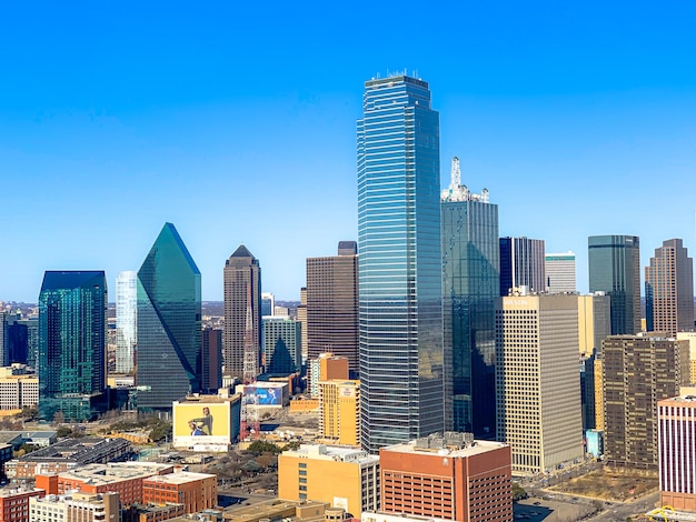 Photo skyview  from the reunion tower in dallas